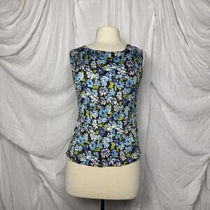 Boho Casual Corner Floral Sleeveless Top (M)